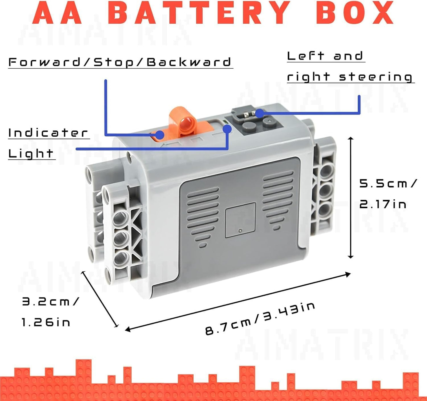 AIMATRIX Power Funtion - Kit de motor de 5 piezas, incluye motor de...