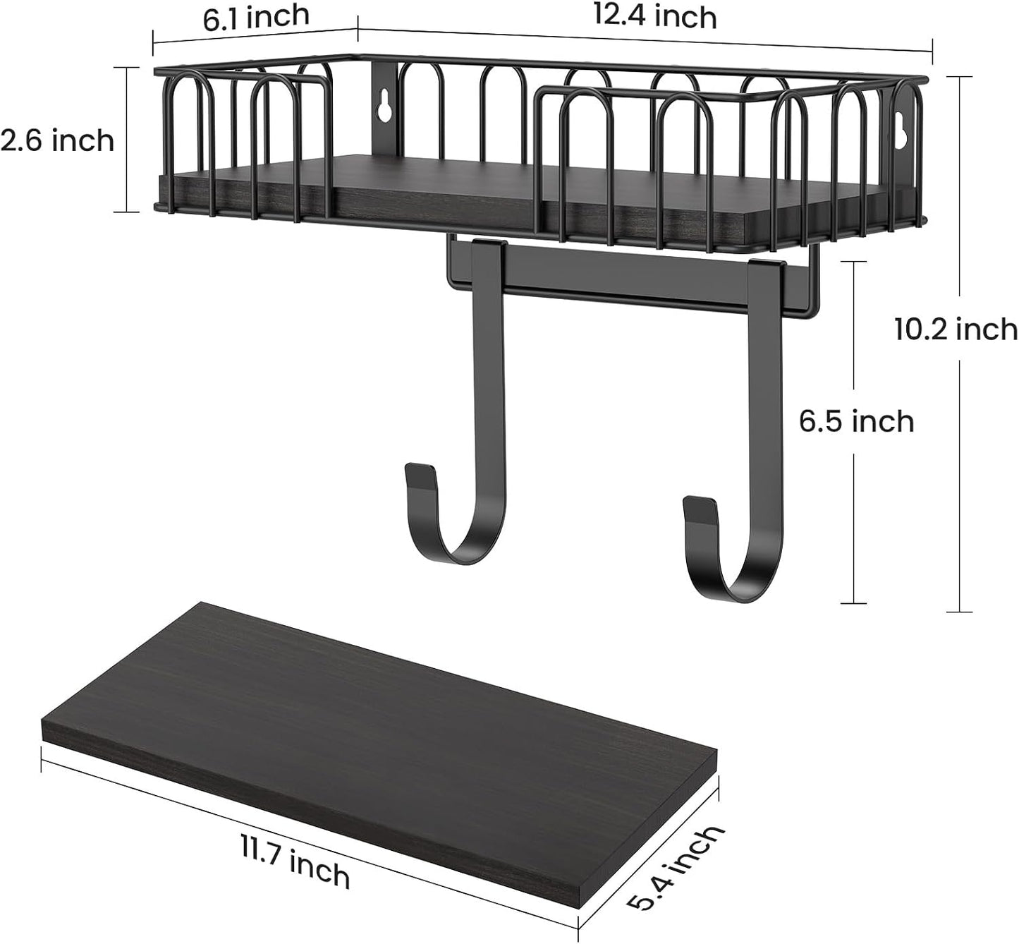 TJ.MOREE Soporte de pared de metal para tabla de planchar, estante...