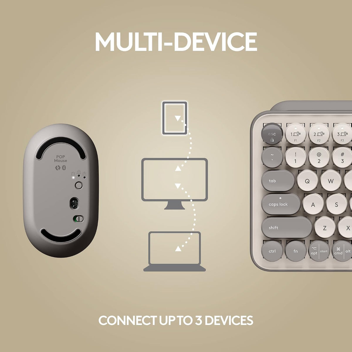 Logitech POP Keys + POP Mouse Conjunto de teclado inalámbrico y mou...