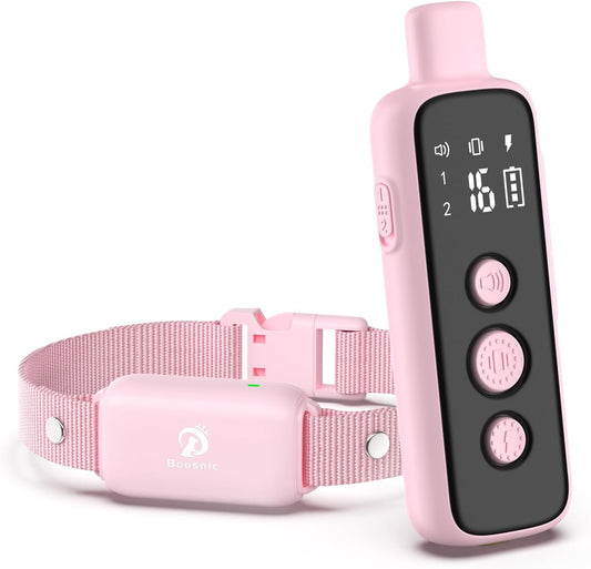 Bousnic Collar de choque para perros \u2013 Collar de entrenamiento...