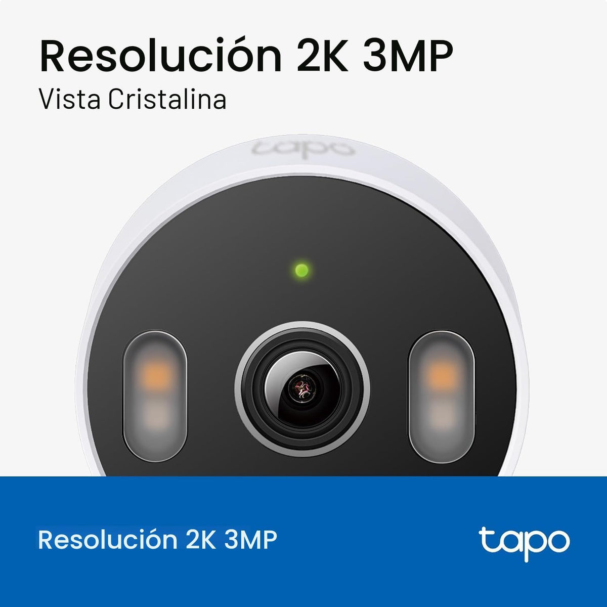 Tapo - Cámara de seguridad 2K 3MP para interiores\/exteriores - Det...