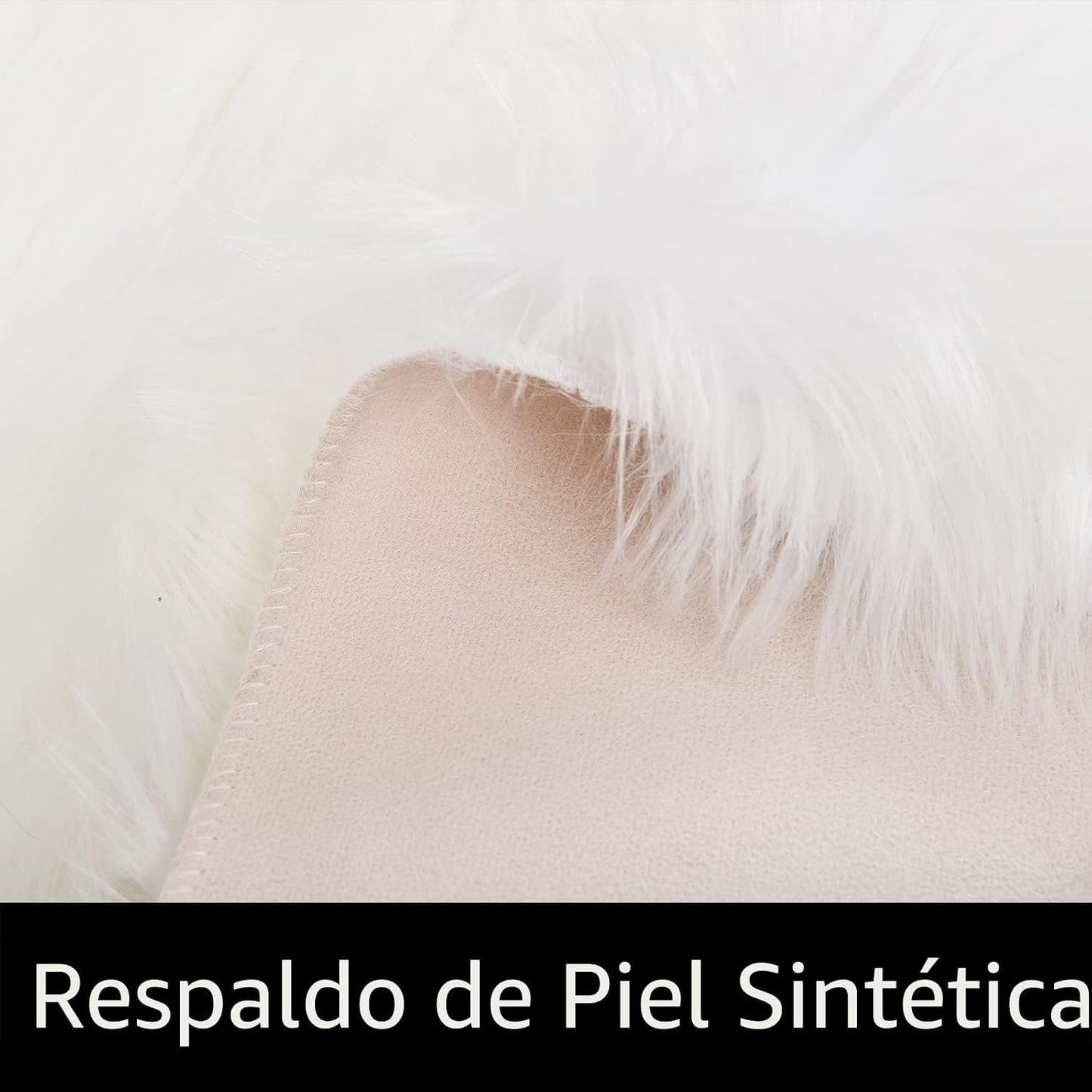 Latepis Alfombras de Área 6x9 Alfombra de Piel Sintética de Oveja p...