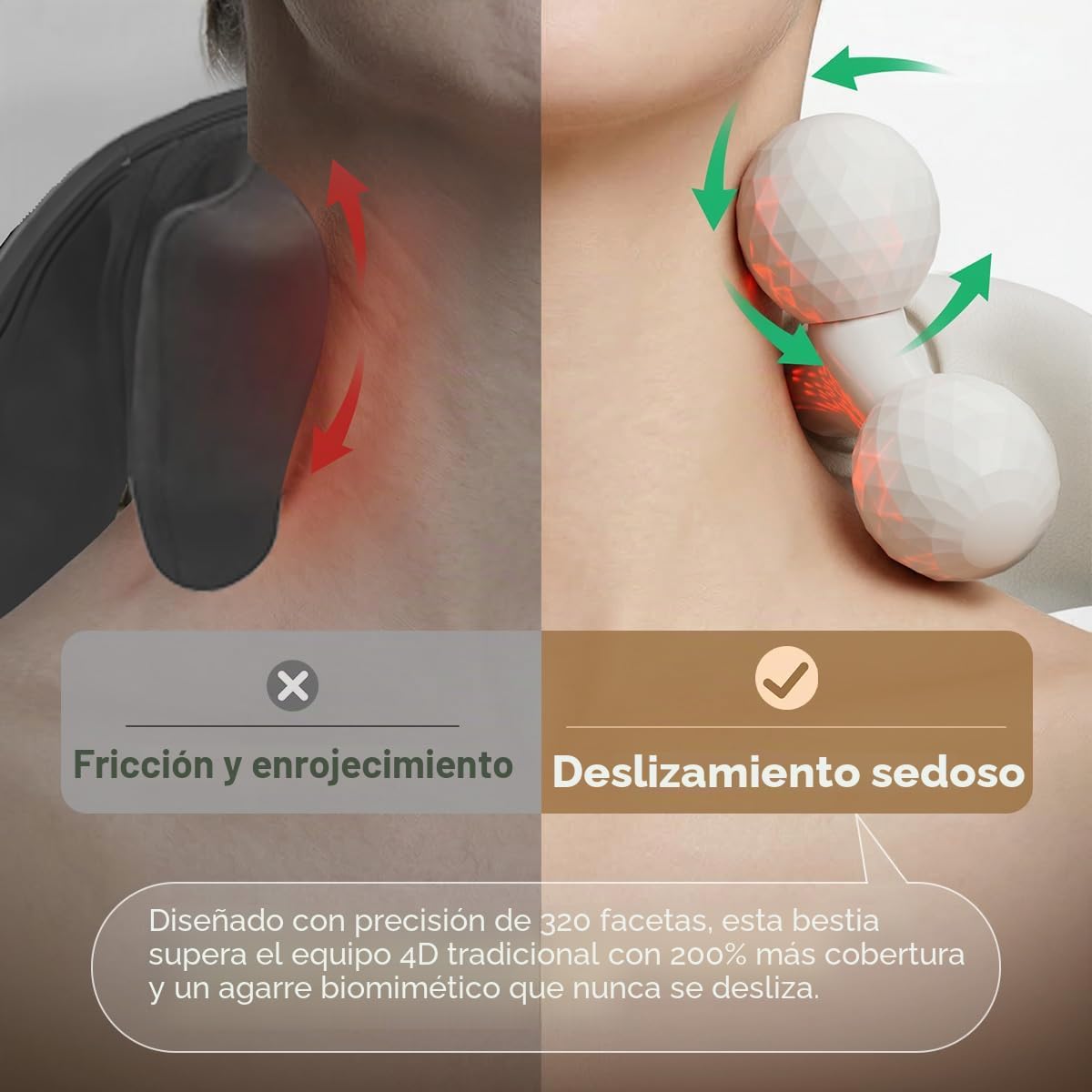 SKG Masajeador de cuello H7 Ultra para aliviar el dolor de tejido p...