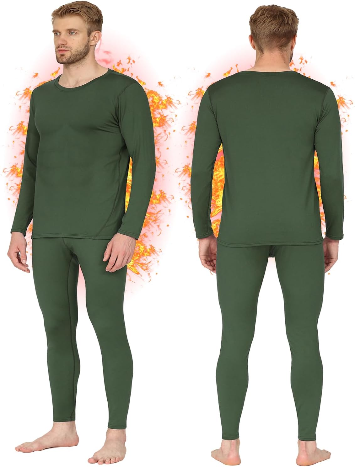 HEROBIKER - Conjunto de ropa interior térmica para hombre, pantalon...