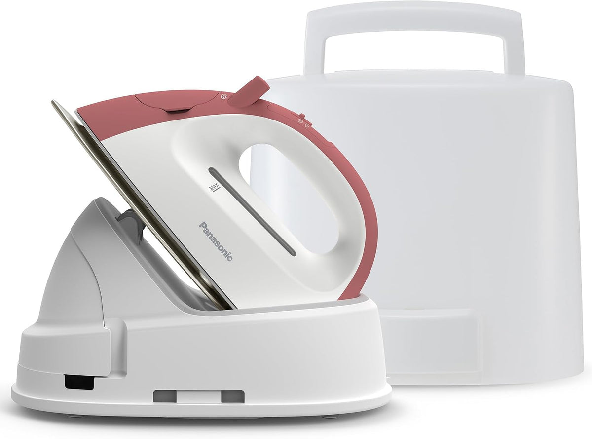 Plancha de vapor inalámbrica Panasonic, Compacta, Ligera, con estac...