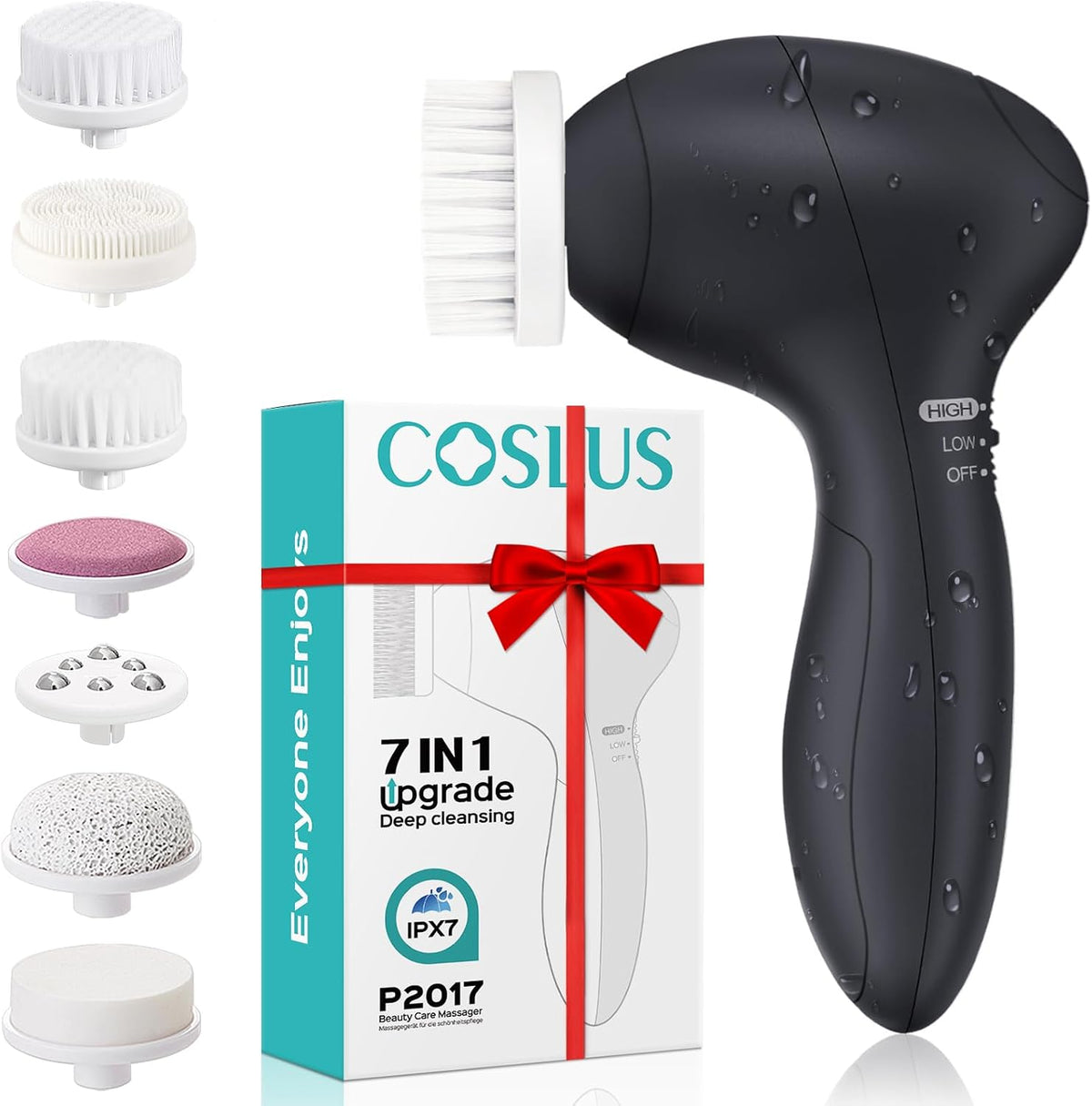 COSLUS Cepillo de Limpieza Facial Exfoliante Facial de Silicona: Di...