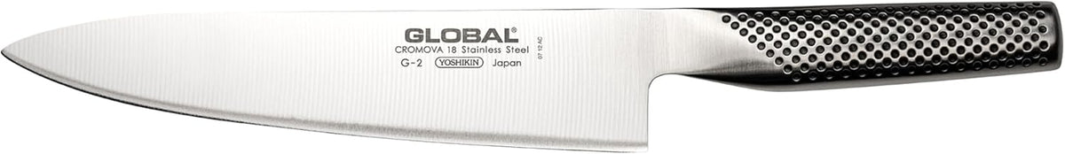 Global Cuchillo de chef de 8 pulgadas, acero inoxidable japonés lig...