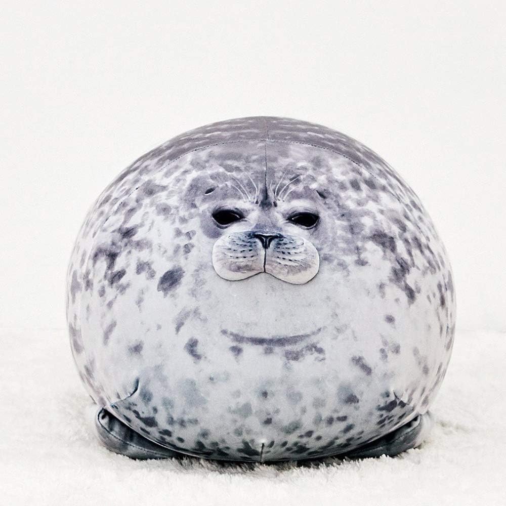MerryXD Chubby Blob Seal - Almohada de peluche de algodón de peluch...