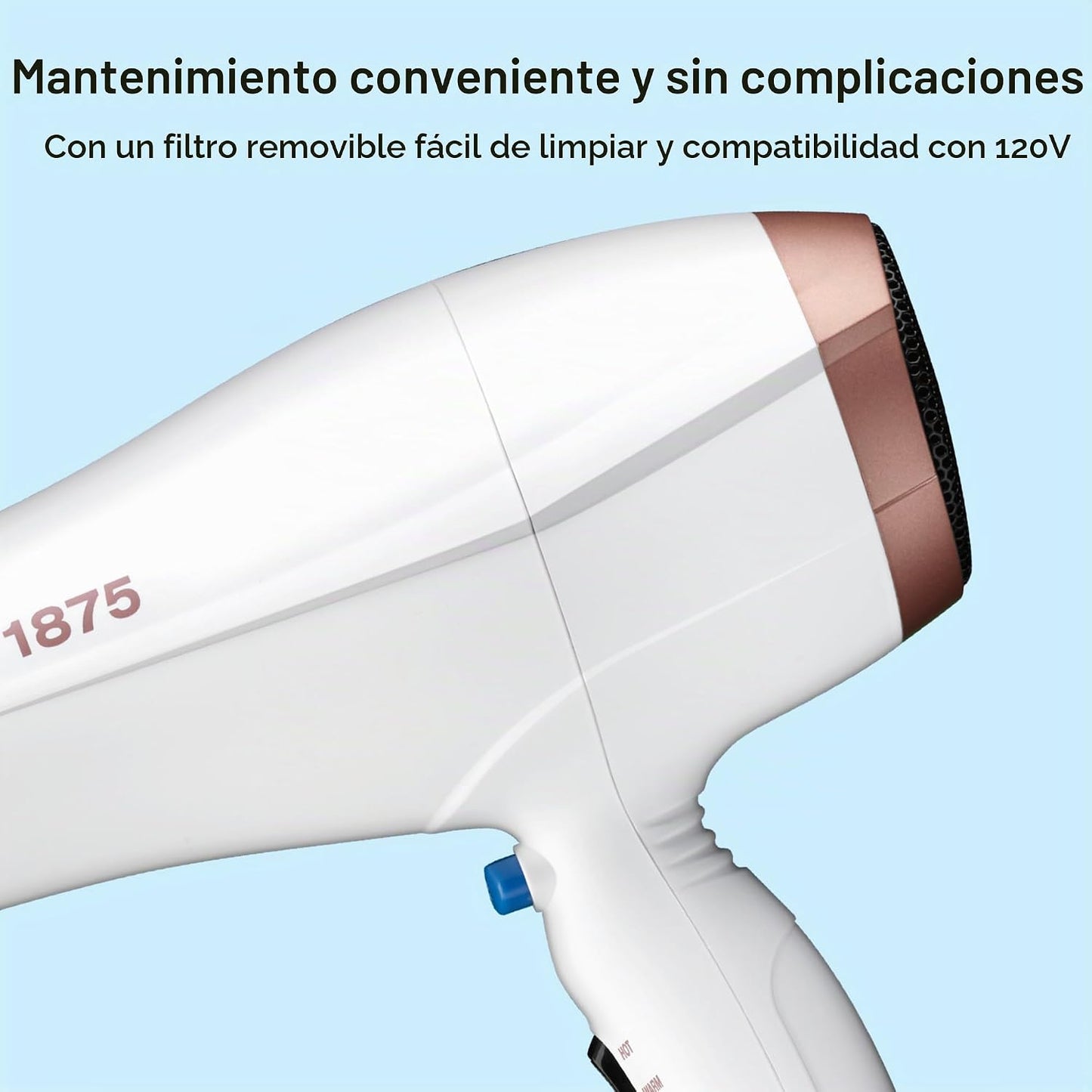Conair Secador de pelo de cerámica doble con difusor y concentrador...