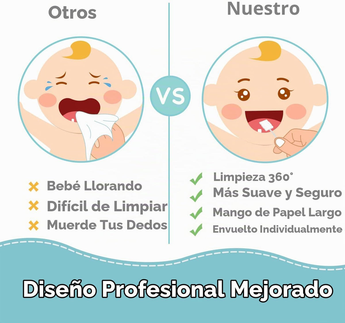 Papablic Limpiador de lengua de bebé para boca bucal infantil, dese...
