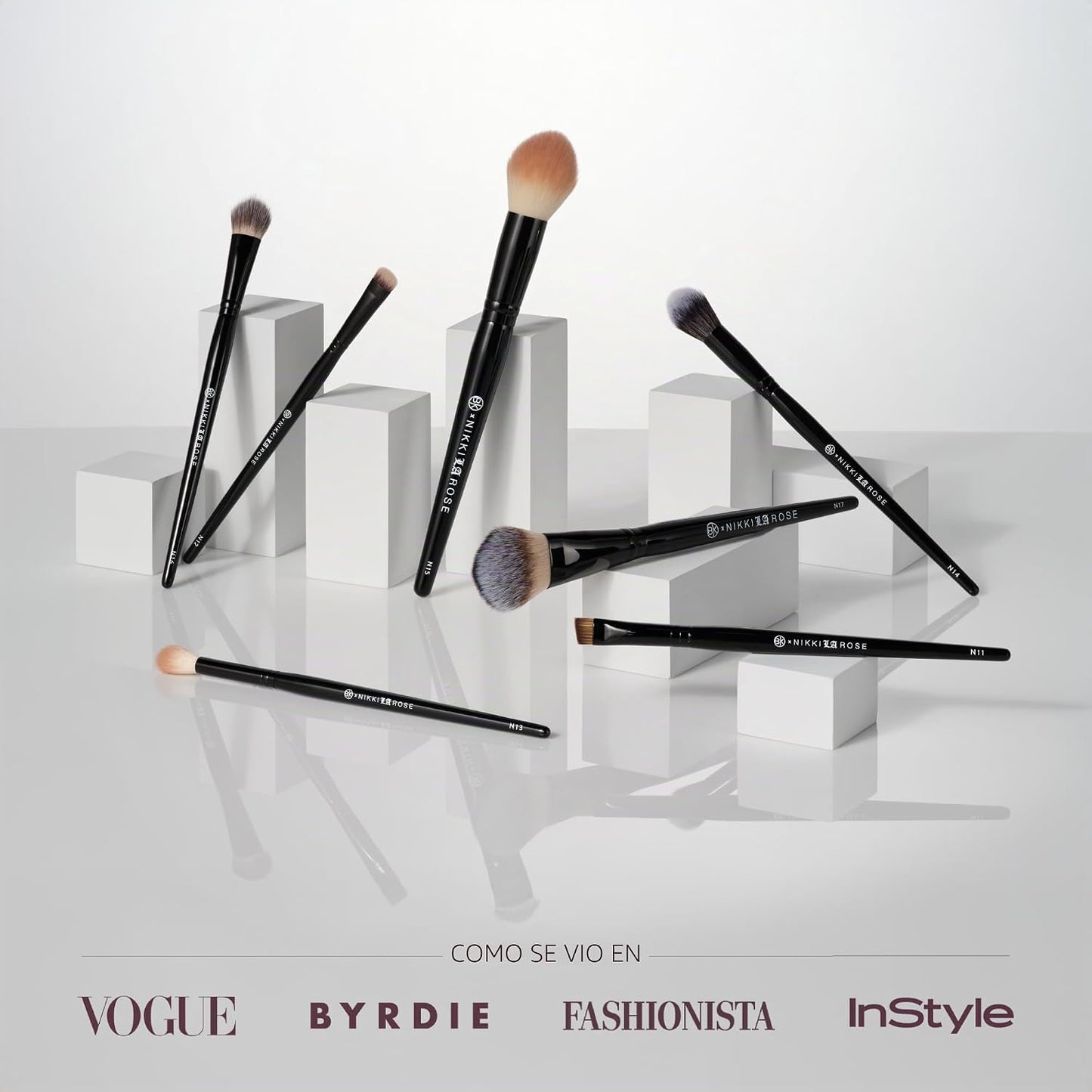 BK BEAUTY - Juego de brochas de maquillaje Nikki La Rose Pro Artist...