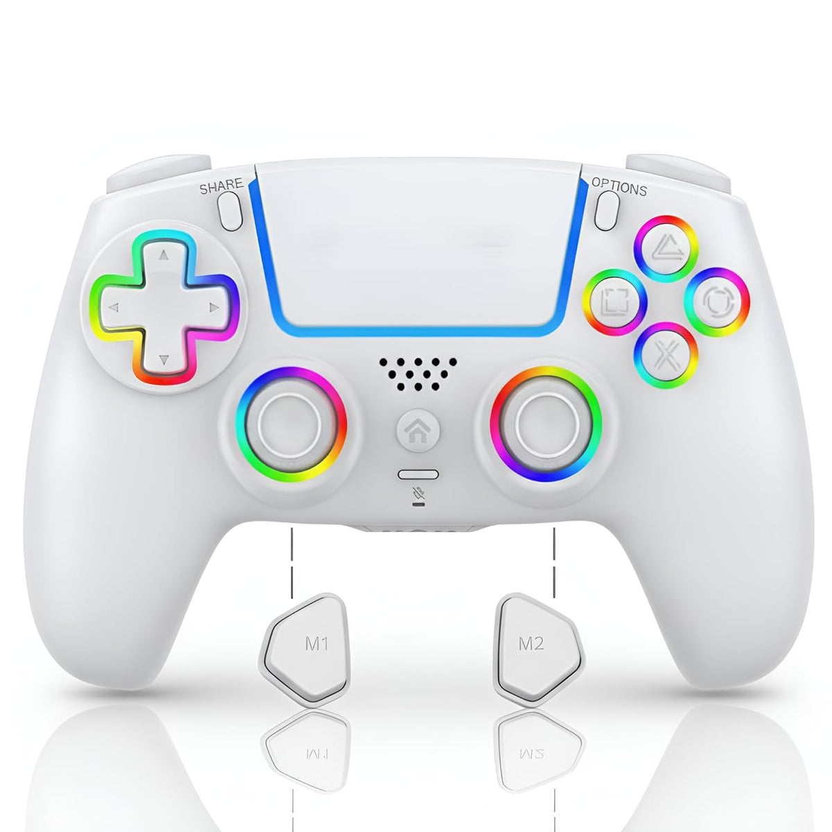 Controlador inalámbrico FLUY-E RGB para PS5\/PC \u2013 Compatible c...