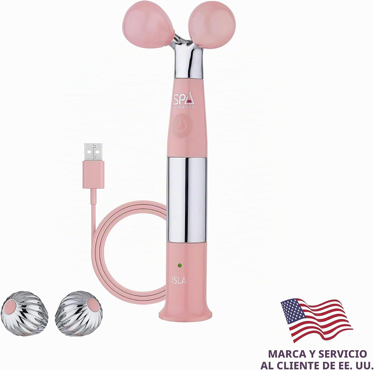 Spa Sciences ISLA Ice + Heat - Rodillo de contorno de cara, cuello...