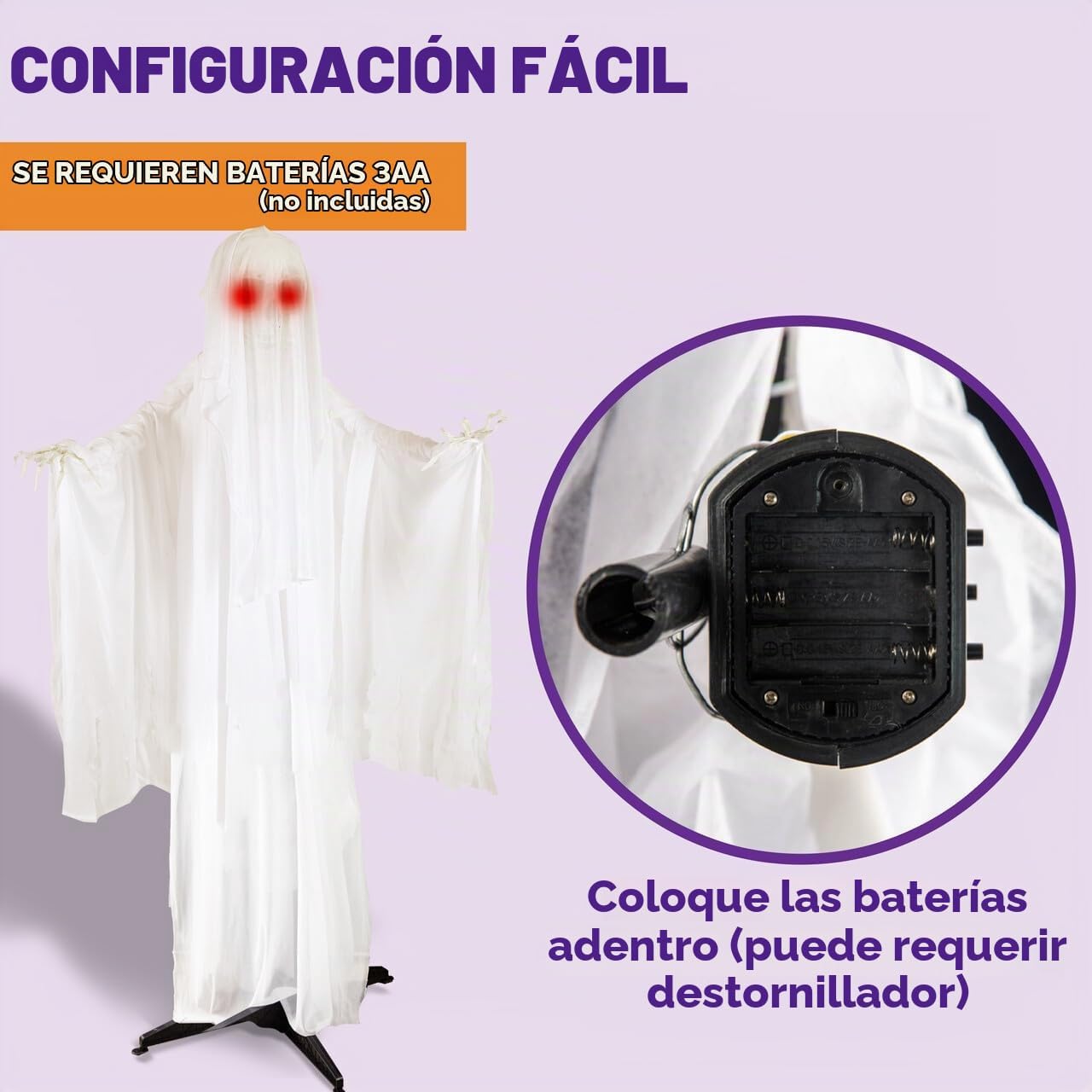 JOYIN - Decoraciones de Halloween de 67 pulgadas para exteriores, d...