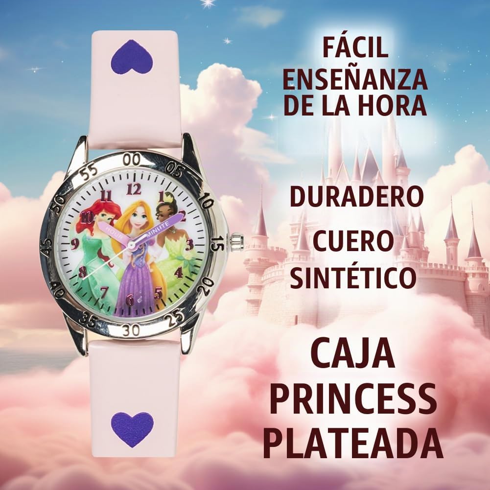 Disney Princess Time Teacher - Reloj para niños, fácil aprendizaje...