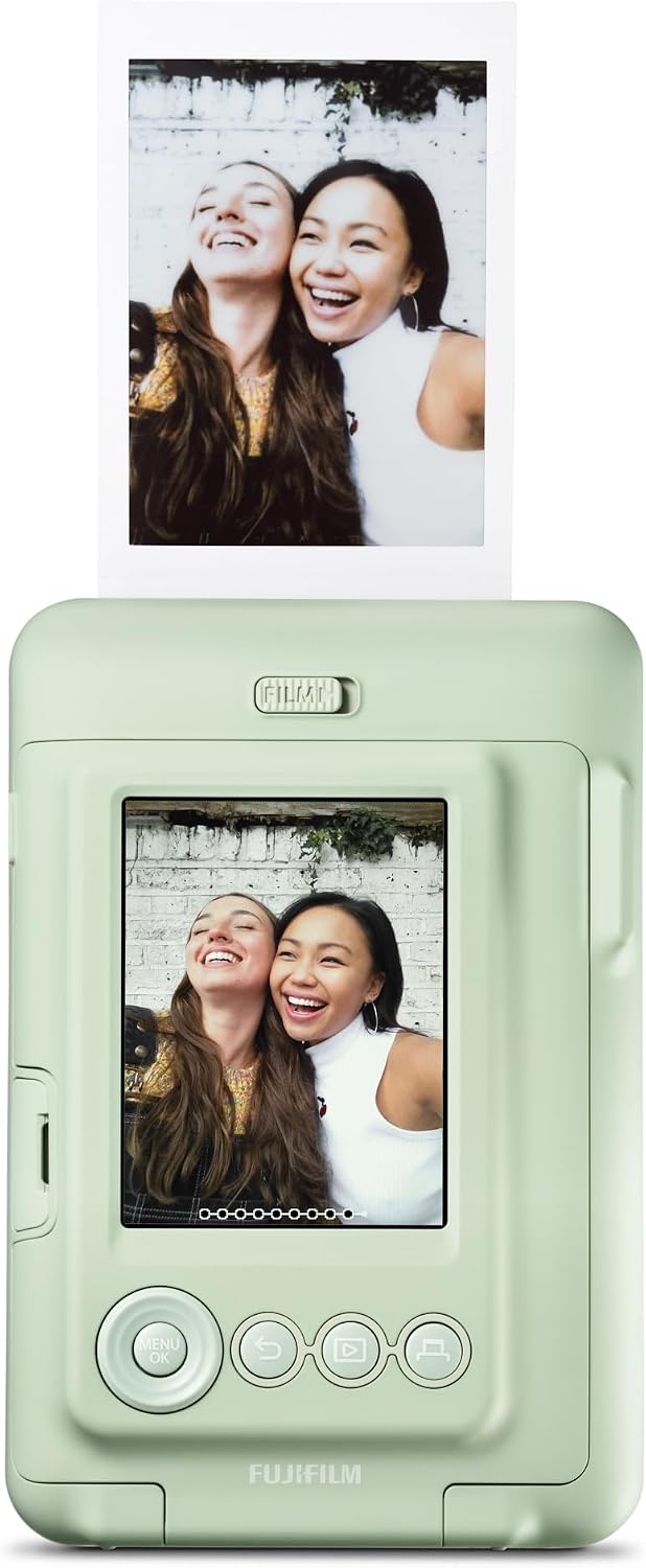 Fujifilm INSTAX Mini LIPLAY Cámara Instantánea Híbrida - Verde Matcha