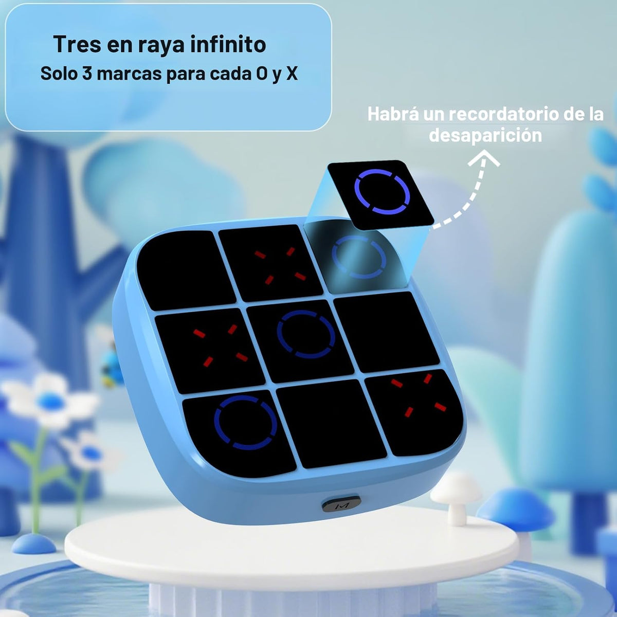 Juego de Tic-Tac-Toe Bolt, consola de juegos de rompecabezas portát...