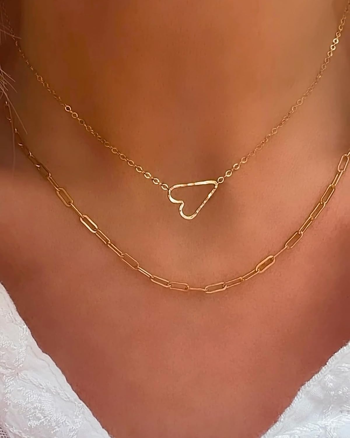 James Michelle Joyas: Collar de corazón Itty Bitty para mujer - Gar...