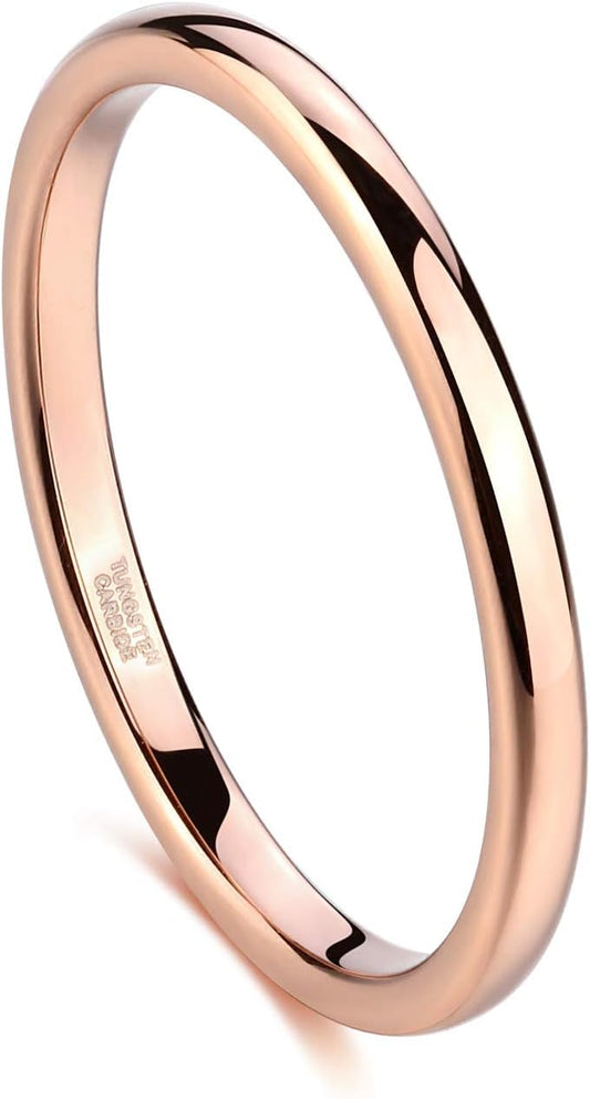 Greenpod - Anillos de boda de tungsteno de 2mm, 4mm y 6mm para muje...