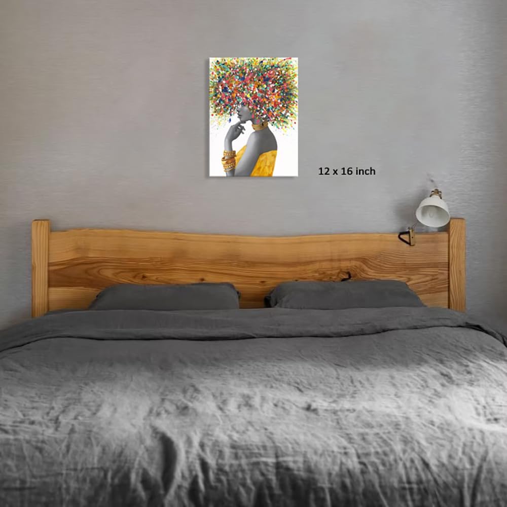 Arte de pared afroamericano, pinturas artísticas negras para pared,...
