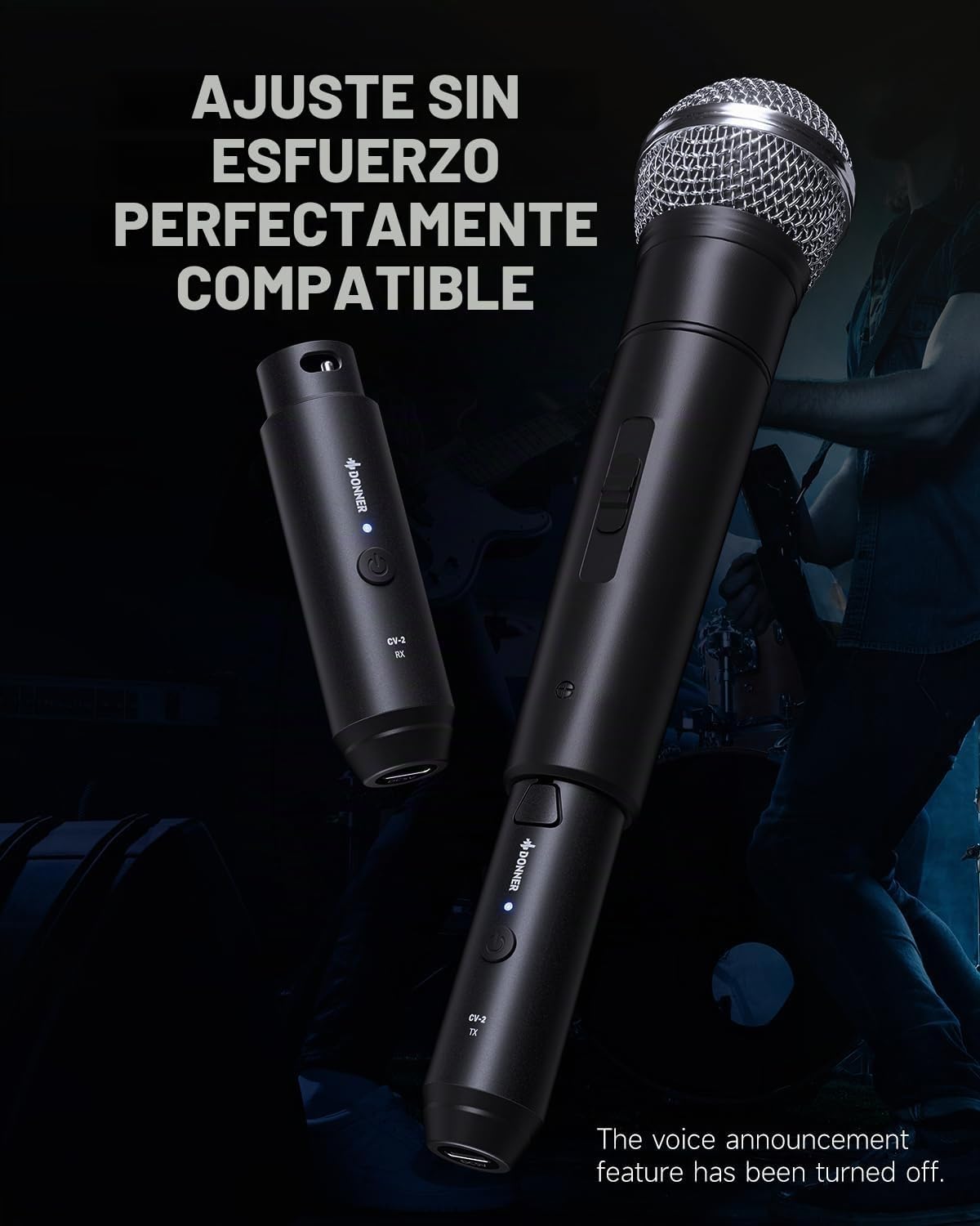 Donner - Transmisor y receptor inalámbrico XLR, adaptador inalámbri...