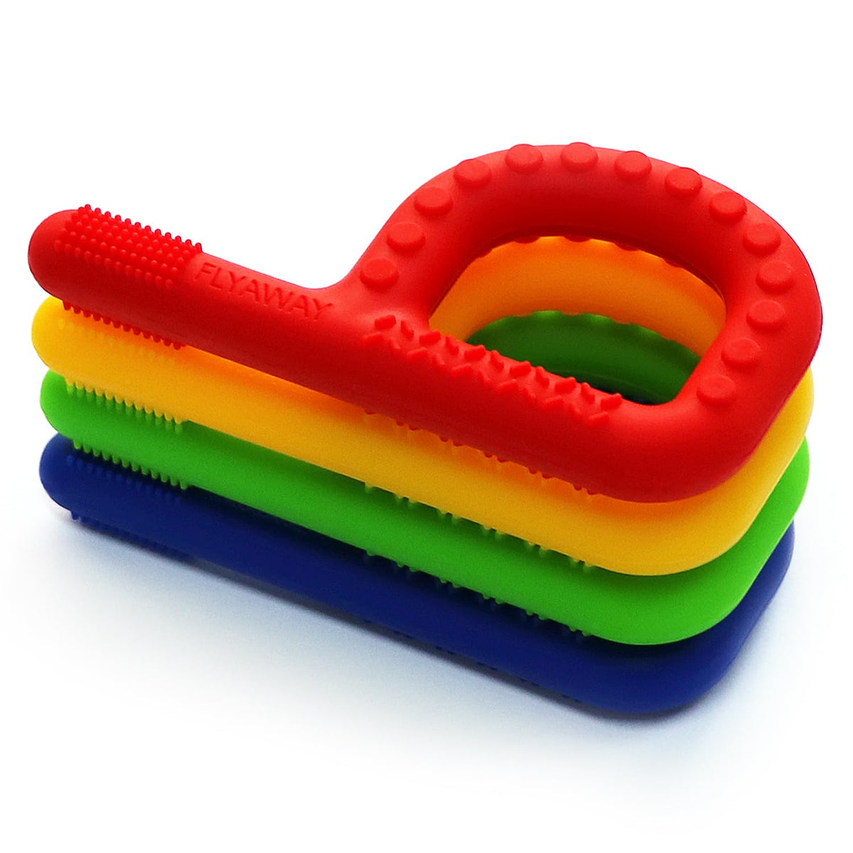 Flyaway Juguetes sensoriales masticables para niños, paquete de 4,...
