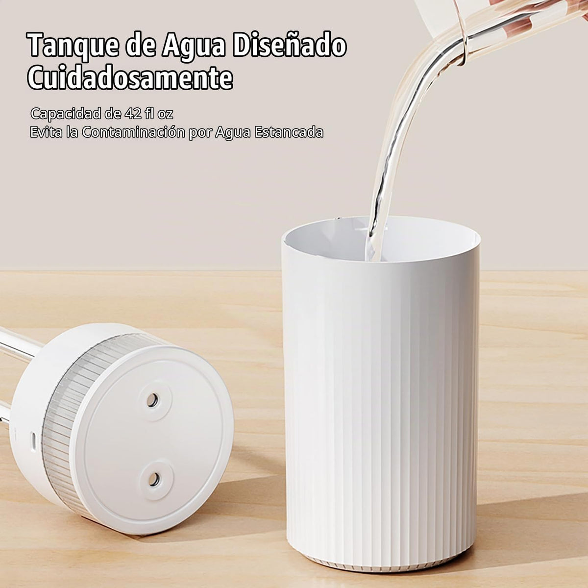 Mini humidificador portátil de 1.25 L, niebla fría para dormitorio,...
