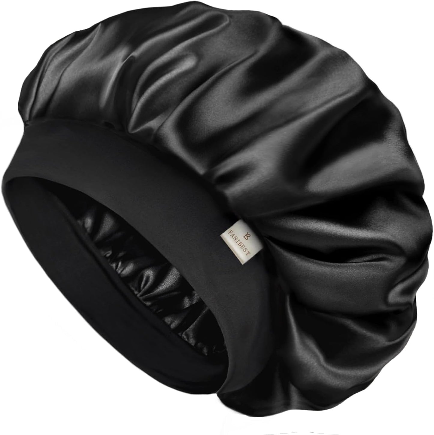 YANIBEST Gorro de seda para hombres y mujeres, gorro de satén de do...