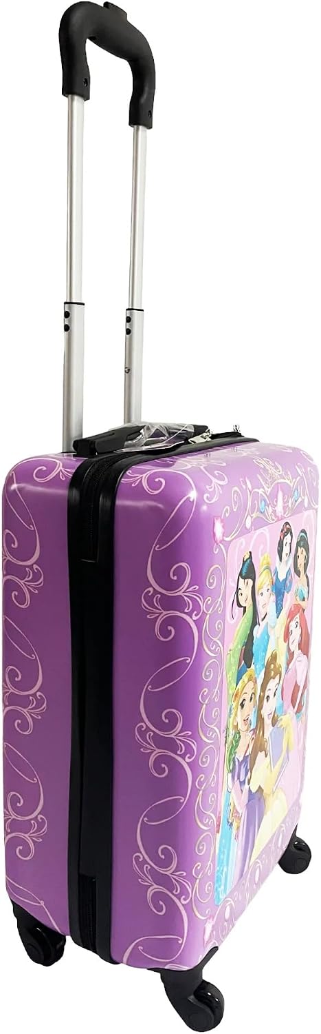 Disney Maleta rígida para niños, con ruedas, de mano, Princesa), Di...