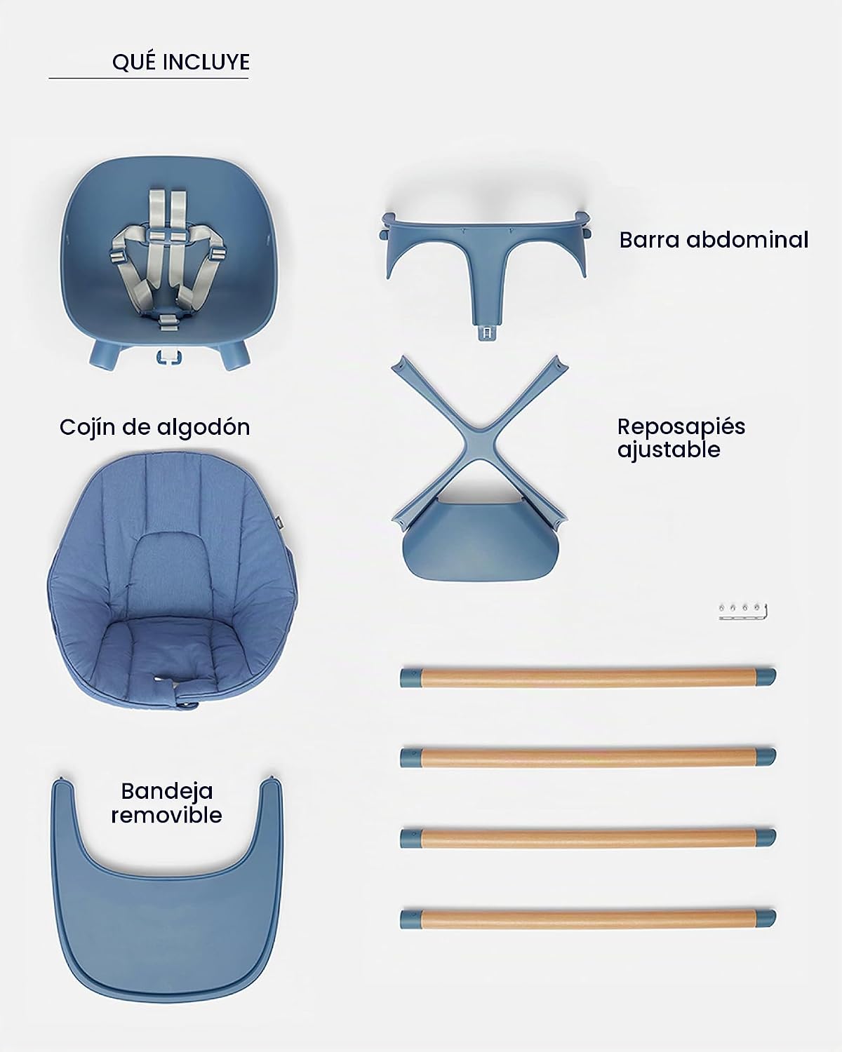 Lalo The Chair - Silla alta convertible 3 en 1 para bebés y niños p...