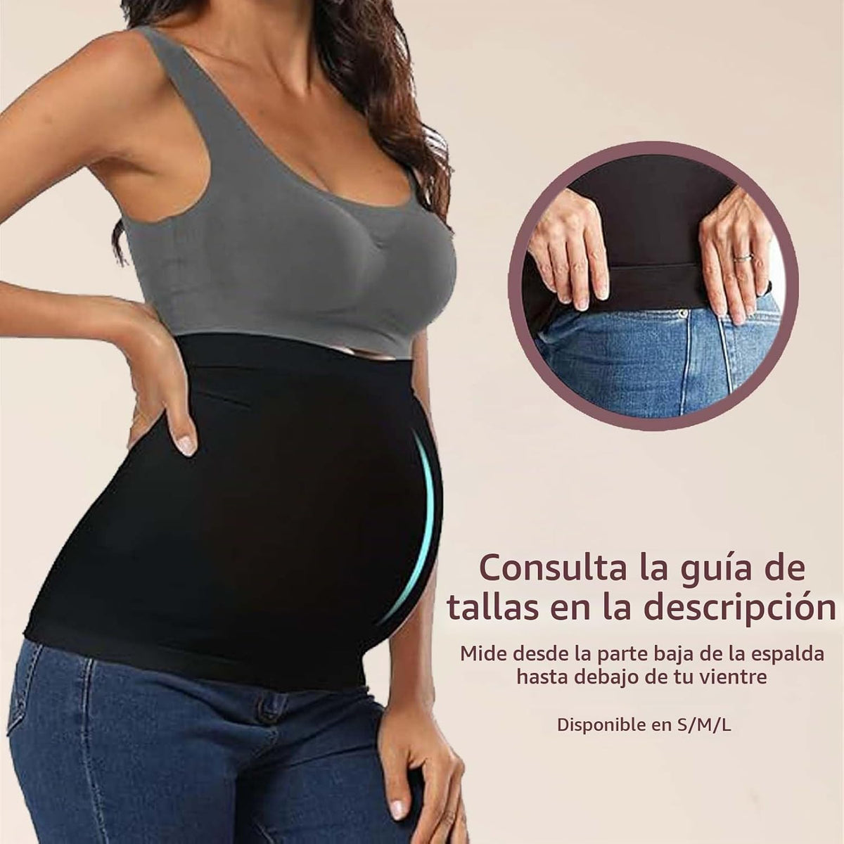 Diravo Paquete de 3 bandas para el vientre de maternidad para embar...