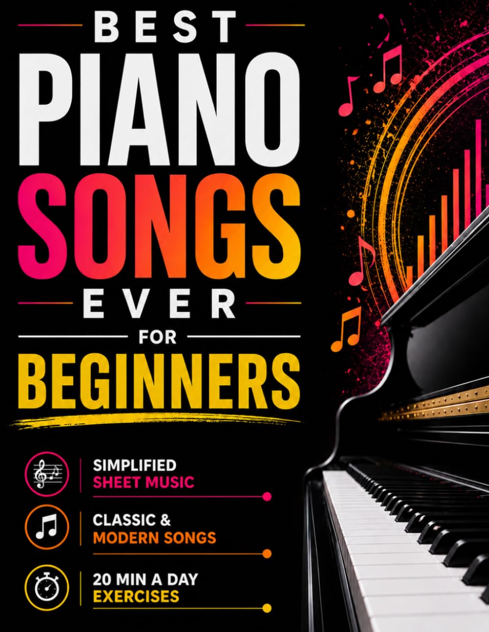 Las mejores canciones de piano para principiantes: la colección ate...