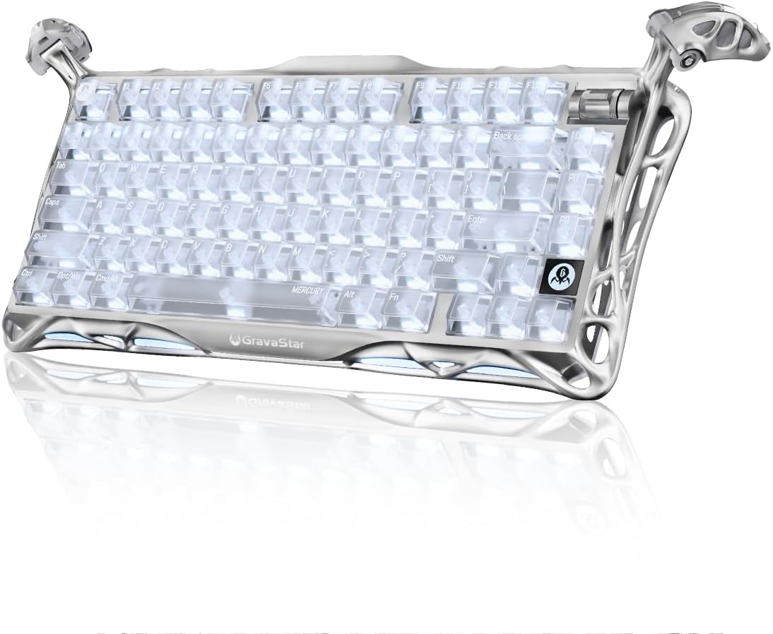 GravaStar Teclado mecánico inalámbrico Mercury K1 Pro 75% para jueg...