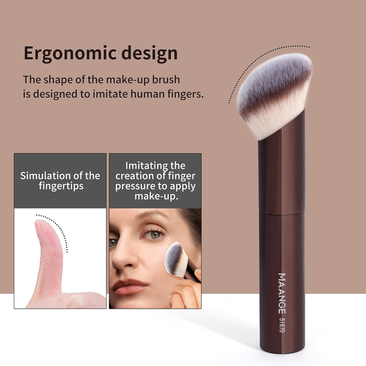 MAANGE 20 piezas de brochas de maquillaje con caja de regalo, broch...