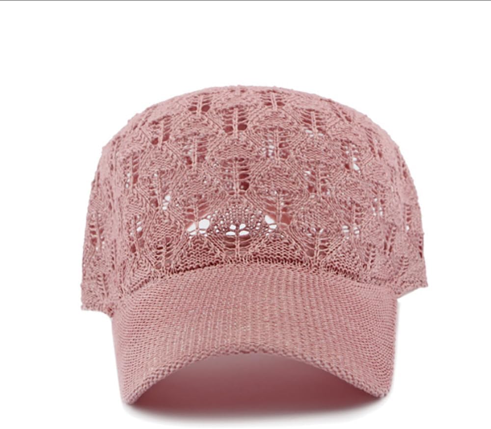 FASHIXD Gorra de béisbol de malla tejida para mujer, gorra de camio...