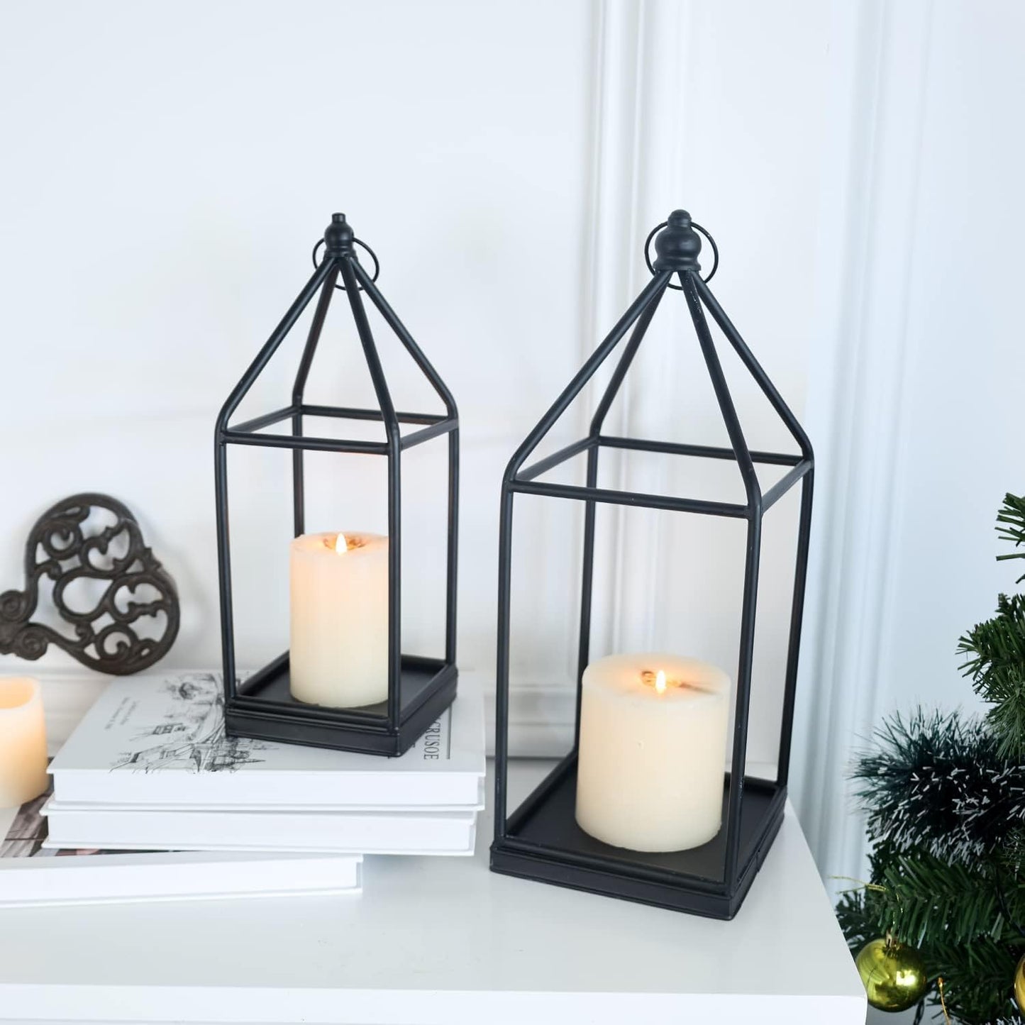 DECORKEY Farol Decorativo de Lujo para Exteriores e Interiores, Jue...