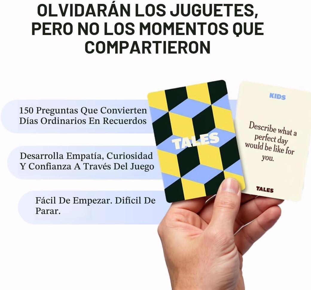 TALES Tarjetas de conversación, edición para niños, 150 unidades, d...