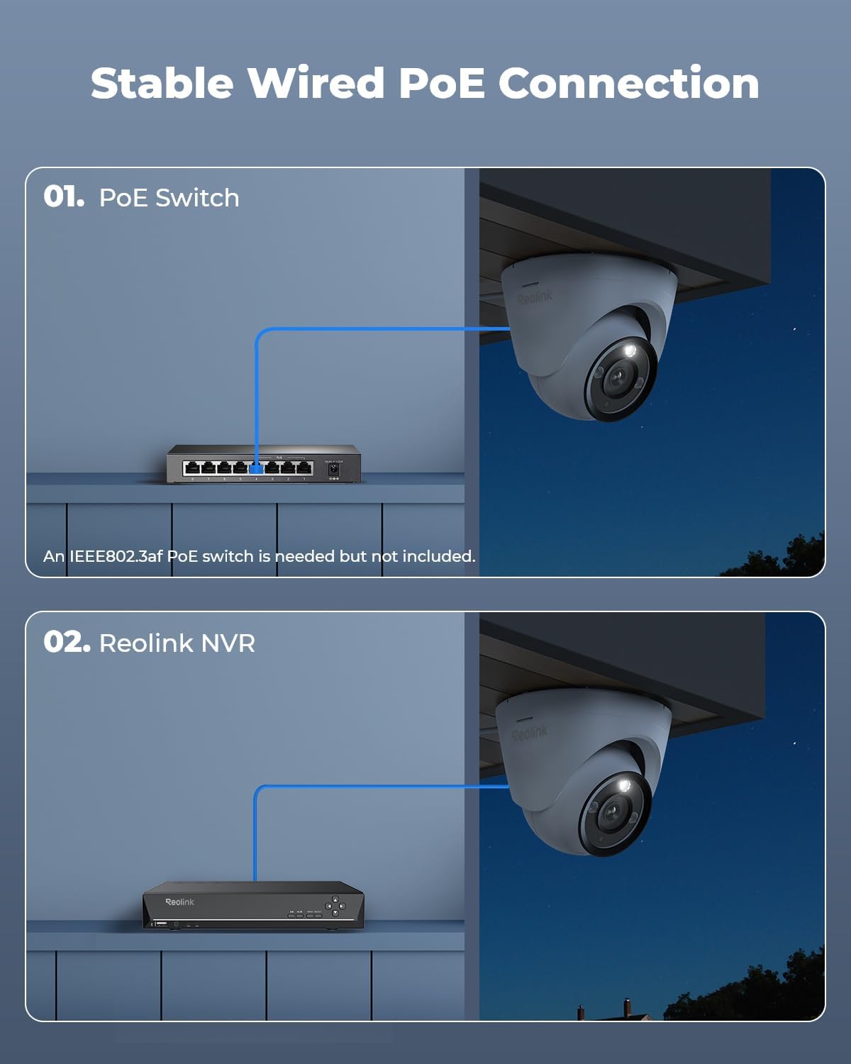 REOLINK Cámara IP PoE de 12MP para exteriores, cámara de seguridad...