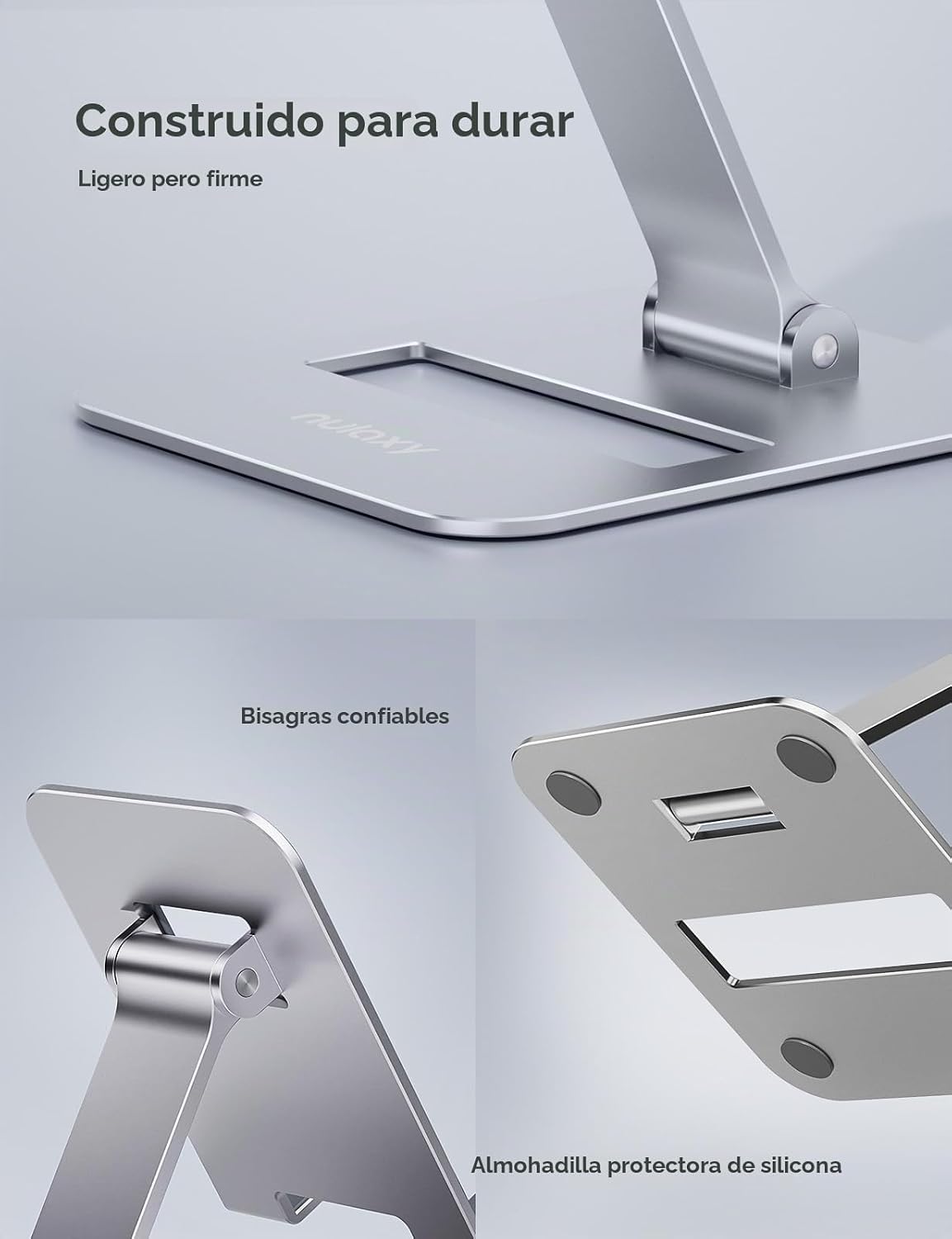 Nulaxy Paquete de 2 soportes plegables dobles para teléfono celular...