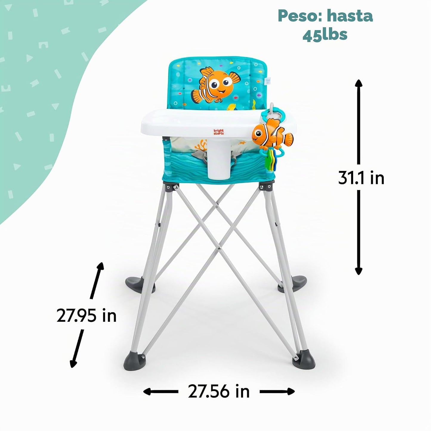 Bright Starts Disney Baby Finding Nemo Pop 'n Dine Trona Portát...