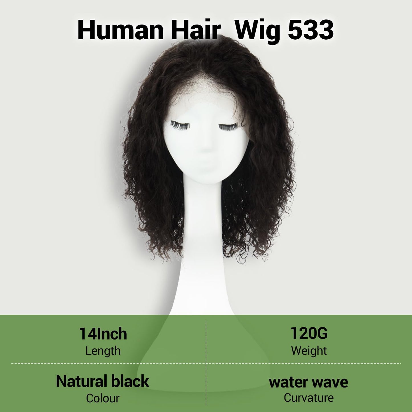kolala Pelucas de encaje frontal de 13x4, pelucas de cabello humano...