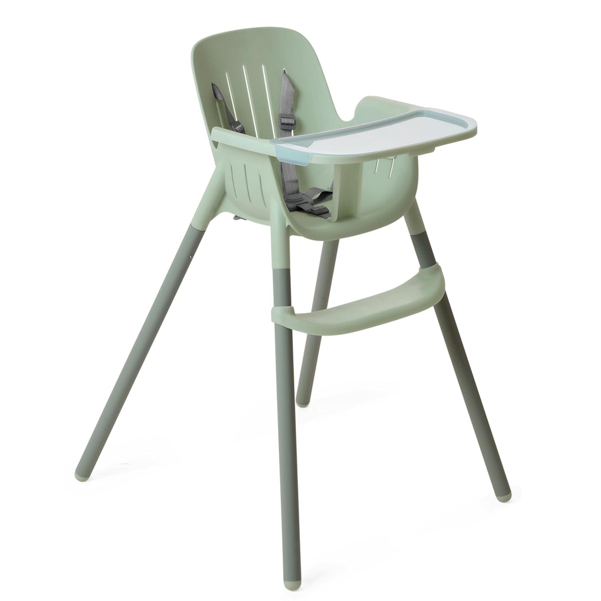 Silla alta PEG Poke - Verde escarchado (salvia suave) | Moderno y f...