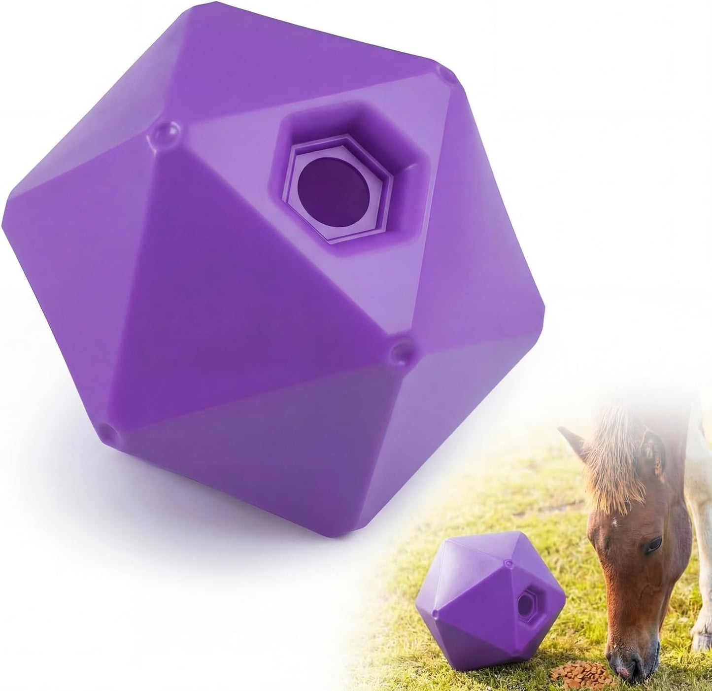 Seenelling Paquete de 1 bola de golosinas para caballos, juguete |...
