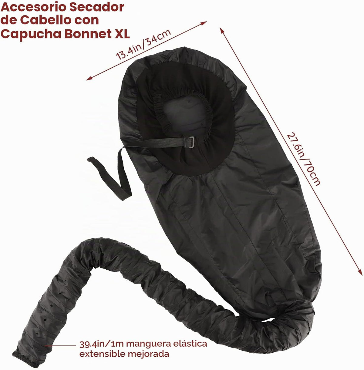 Segbeauty - Accesorio para secador de pelo con capucha, extra grand...