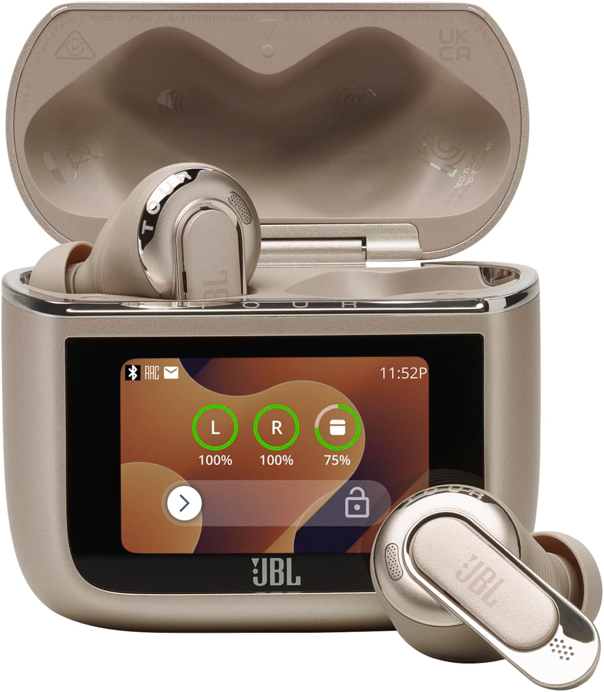 JBL Tour Pro 3 - Audífonos inalámbricos verdaderos, cancelación int...
