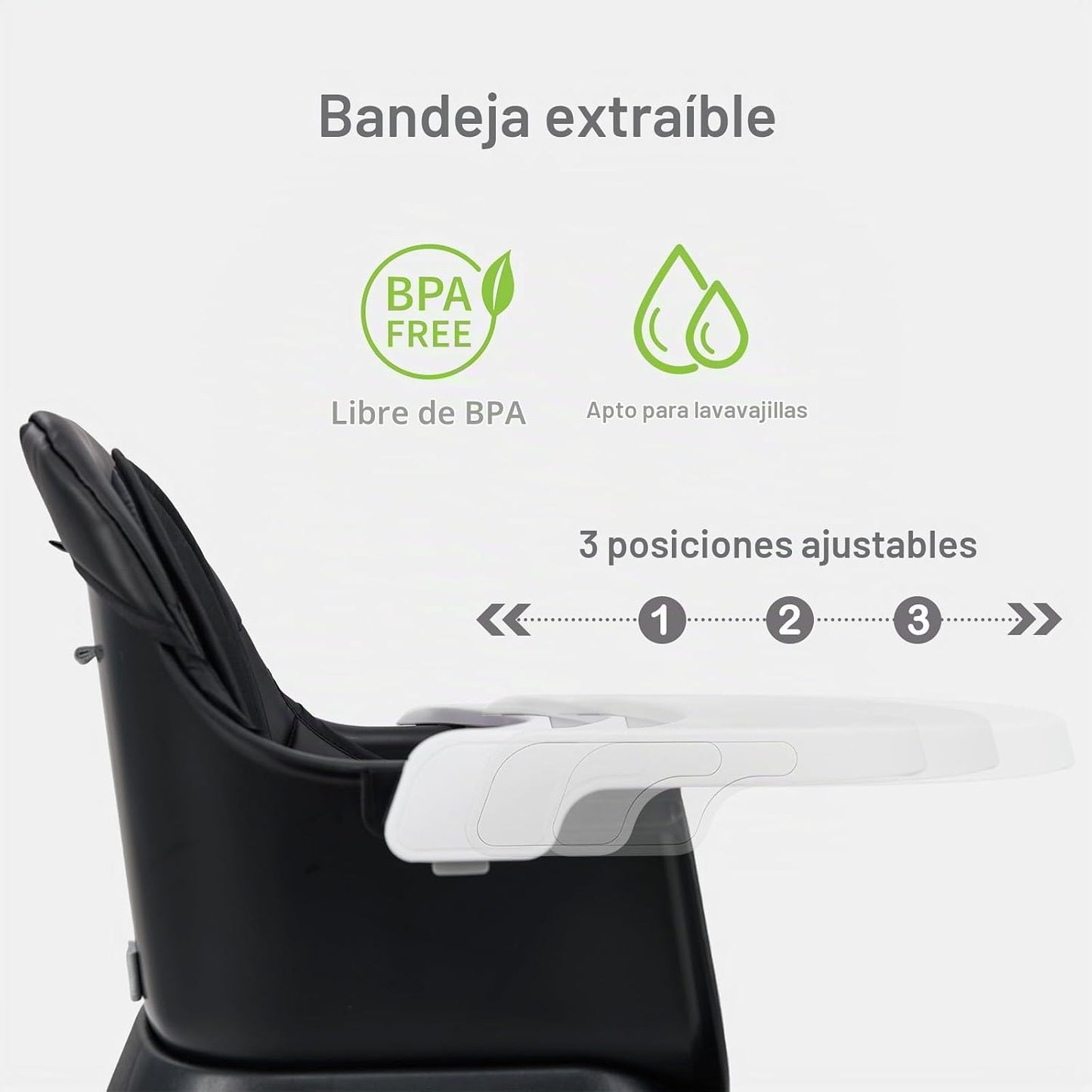 INFANS Silla Alta 9 en 1, Silla Alta Convertible para Bebés y Niños...