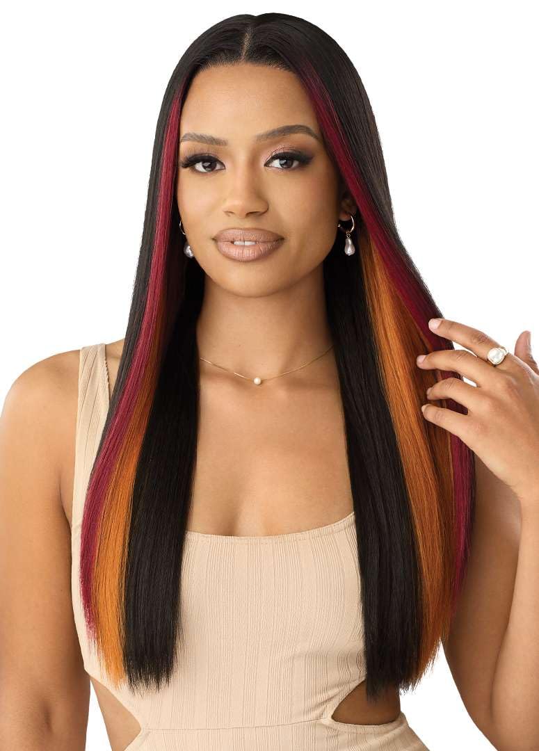 Outre Peluca de encaje frontal, línea perfecta de cabello de 13 x 6...