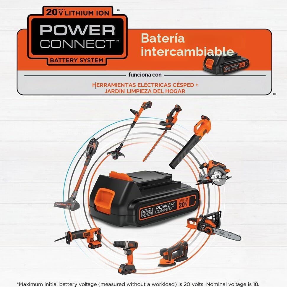 BLACK+DECKER 20 V MAX POWERCONNECT Taladro eléctrico inalámbrico Ta...