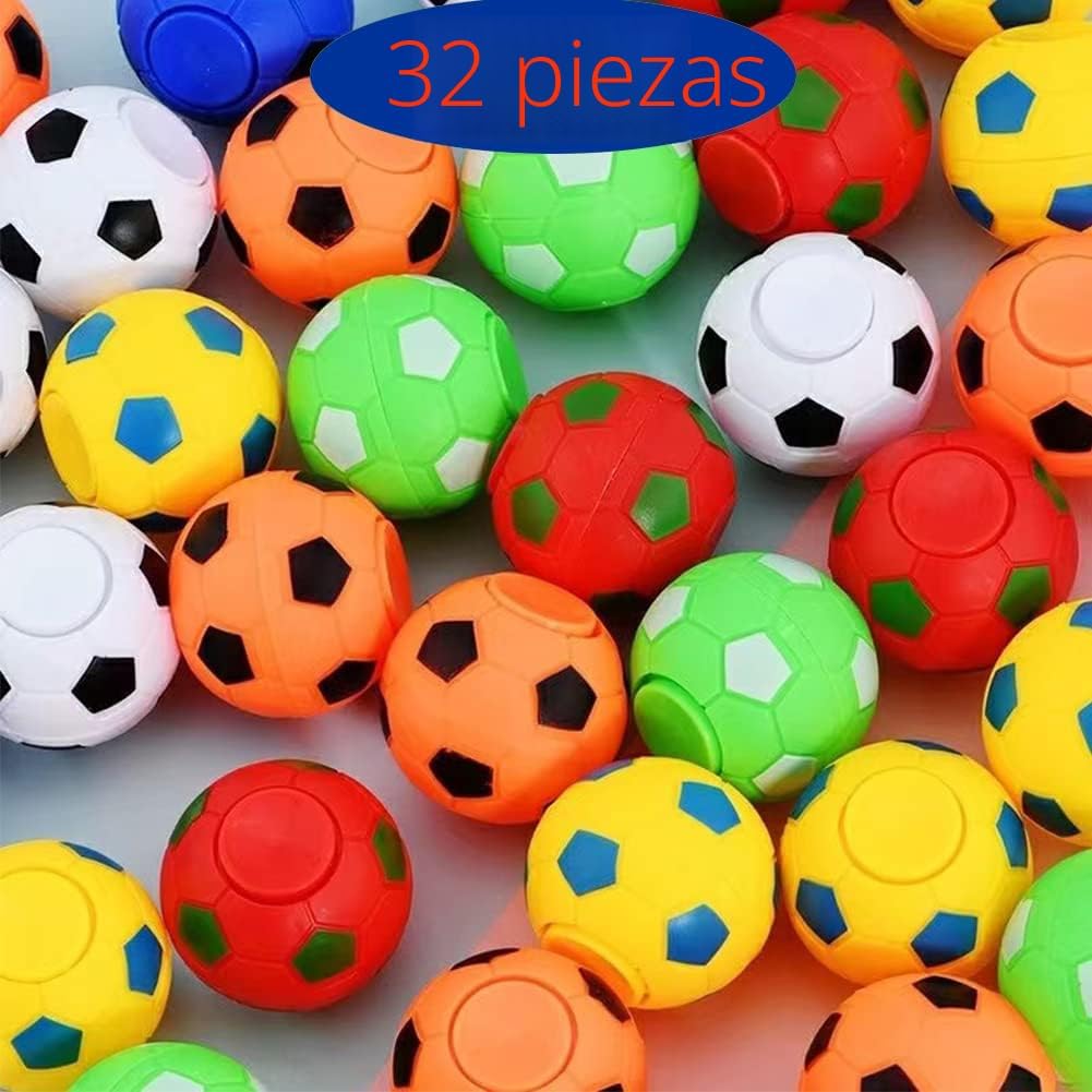 32 piezas mini Fidget Spinners pelota de fútbol juguetes para niños...