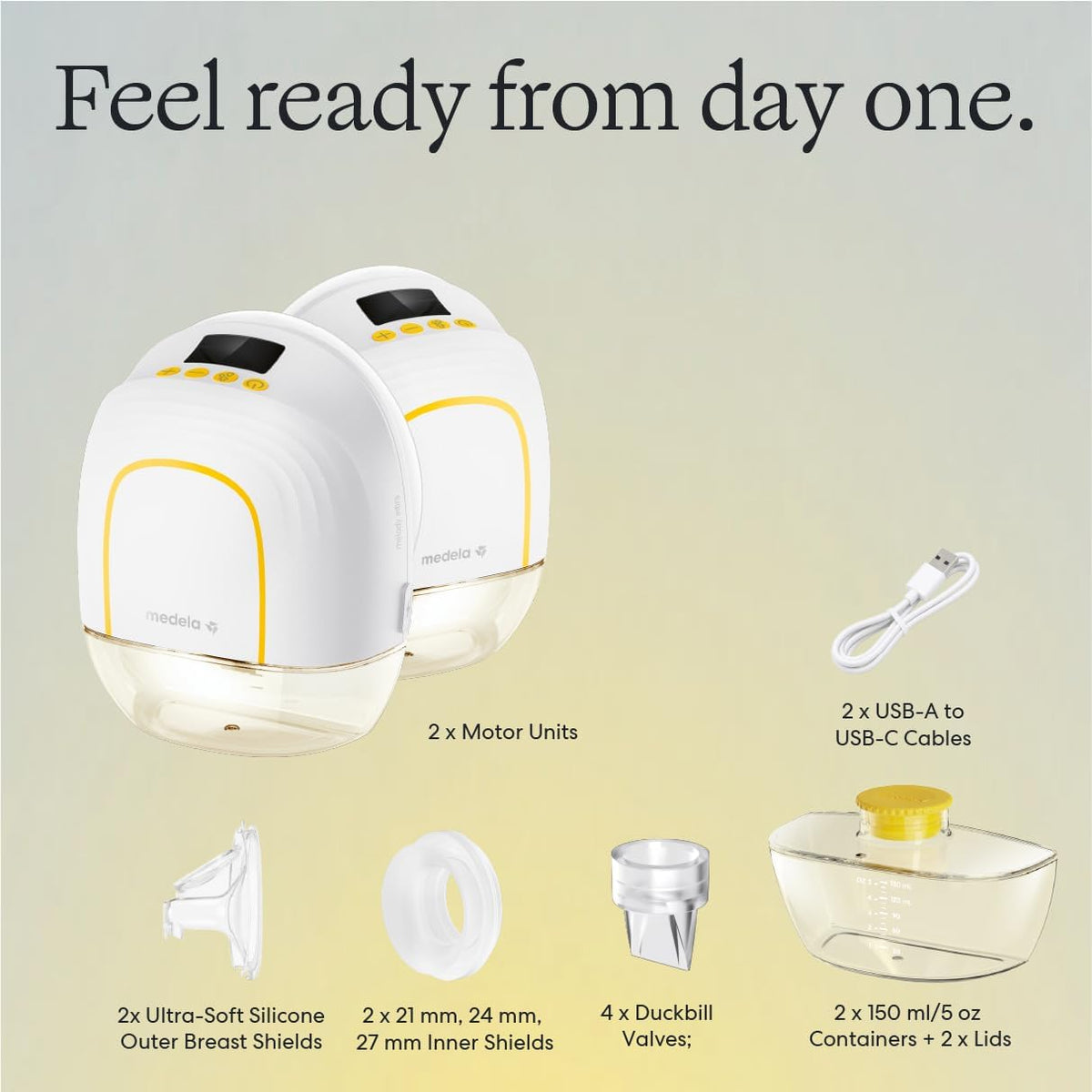 Medela Melody InBra Extractor de leche eléctrico doble manos libres...